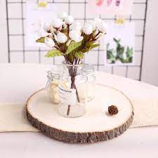 4 pcs baby shower centerpieces woodland theme baby shower decor ideas for rustic events wood slices bulk. Poplar Wood Slices Wood Slabs Table Centerpieces Efavormart