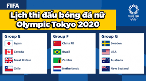 Môn bóng đá nữ olympic tokyo 2021 sẽ diễn ra từ ngày 21/7 đến ngày 06/8 với 12 đội tuyển được chia vào ba bảng (e, f, g) gồm: Lá»‹ch Thi Ä'áº¥u Bong Ä'a Ná»¯ Olympic Tokyo 2020 Trá»±c Tiáº¿p Tren Vtv6 Vtv5