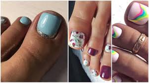 44 easy and cute toenail designs for