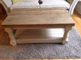 Rustic Coffee Table With Thick