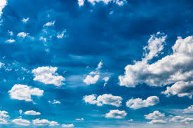 beautiful blue sky with clouds photo