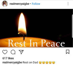 Image result for Actress Mercy Aigbe loses dad