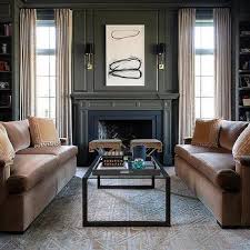 Dark Gray Painted Fireplace Mantel