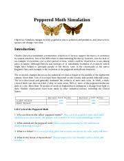 He hypothesized that something in britain's industrial regions had enabled the dark gray moths to be more successful than the light gray. Week 10 Lab B Worksheet Peppered Moth Simulation Objective Simulate Changes In Moth Population Due To Pollution And Predation And Observe How Species Course Hero