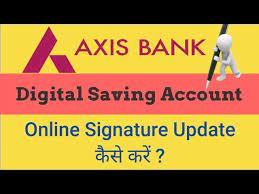 axis bank signature update how