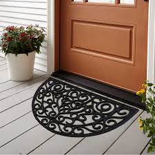 half round indoor or outdoor door mat