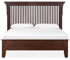 mission oak complete queen spindle bed