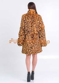 Leopard Short Fur Coat Real Fur