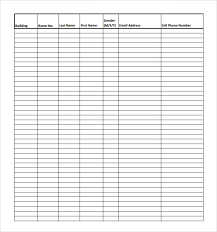 Sample Roster Template 9 Free Documents In Pdf Word Excel