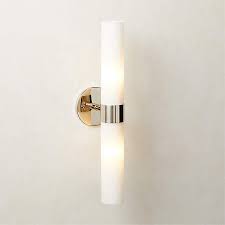 Amie Polished Nickel Wall Sconce Light