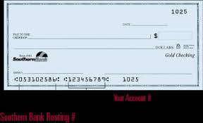 Bank location where your account was opened. Routing Number Southern Bank In Nc Va