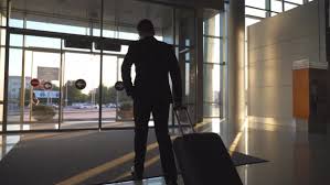 Automatic Door Of Modern Airport