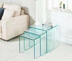 Ghost Glass Side Table Discount Decor