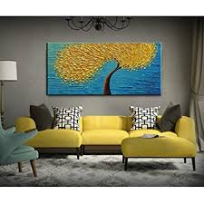 Canvas Painting Art Contemporary Blue