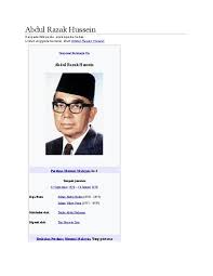 Najib mula menceburkan diri dalam arena politik setelah kematian mengejut bapanya, tun abdul razak hussein di london pada 14 januari 1976. Doc Abdul Razak Hussein Najwa Syuhada Academia Edu