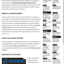 Mix Janam Kundali Analysis With Software By Date Of Birth