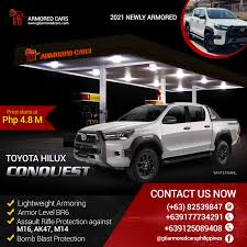 armored toyota hilux conquest 2021