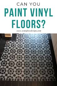 how to paint vinyl floors the budget