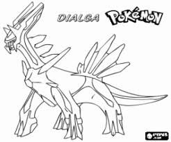 Opens in a new window; Dialga A Dragon Pokemon Coloring Page Printable Game