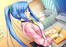 Résultat de recherche d'images pour "manga cheveux bleu"