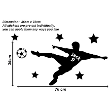 Hm Wall Decal Personalised Soccer