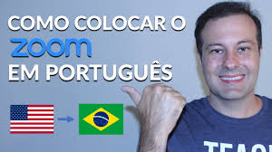 idioma para português no zoom