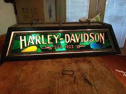 Harley Davidson Stained Glass Bar Or