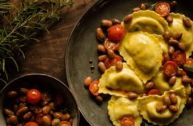 italian sausage ravioli with beans