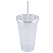 double wall clear plastic tumblers 16