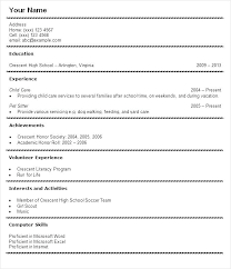 Resume Template Student Reluctantfloridian Com