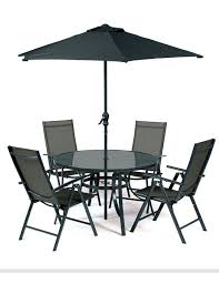 4 seater garden furniture set table and