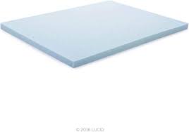 lucid 3 inch ventilated gel memory foam