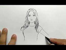 Anda harus menggambar orang, lengkap dengan rambut, pakaian, kaki dan tangan. Cara Menggambar Orang Wajah Cewek Cantik Dengan Gampang How To Draw Girl Face Easy Youtube