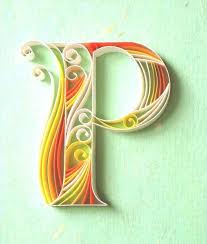 Uppercase letters h and i: Beautiful Paper Quilling Letter Patterns By Sabeena Karnik