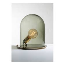 Medium Table Lamp With Green Dome