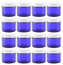 Cornucopia 2oz Cobalt Blue Glass Jars W