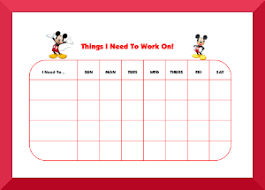 mickey mouse clubhouse behavior charts