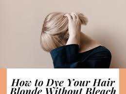 You may even have heard horror stories regarding to remove most of the color from your hair, you'll likely need to bleach and tone it several times to get the correct color. How To Dye Your Hair Blonde Without Bleach Bellatory