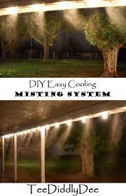 diy cooling misting system summer