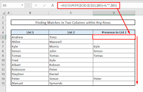 find duplicates in two columns in excel