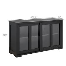 Homcom Black Composite Sideboard 835