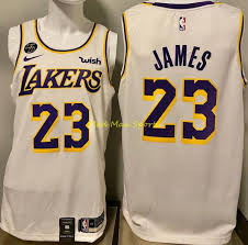 Blending old branding and new branding, the new city edition uniforms feature red, baby blue, white and gray. Lebron James Los Angeles Lakers Nike Wish White Kobe Kb Patch Swingman Jersey Ebay