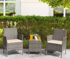 Devoko 3 Pieces Patio Conversation Set