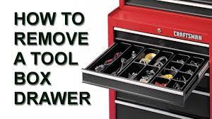 craftsman tool box remove drawer with