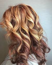 red hair with highlights