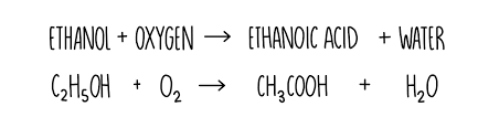 alcohols carboxylic acids and esters