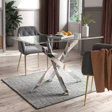 Square Glass Dining Table