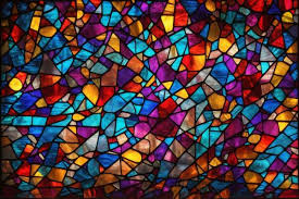 Stained Glass Background Colorful