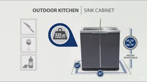 outdoor kitchen sink cabinet youtube