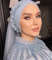 most beautiful bridal hijab makeup